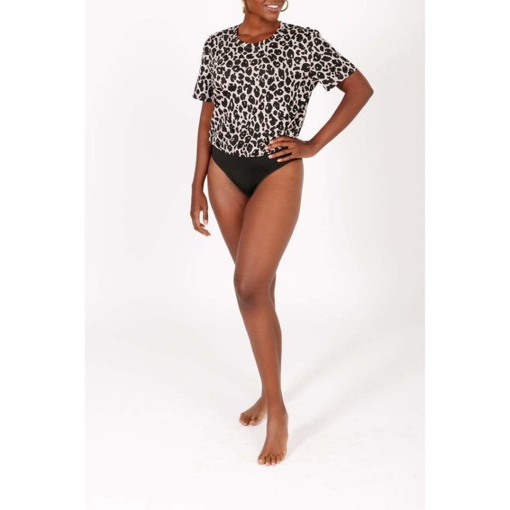 Smash + Tess T-Shirt Leopard Bodysuit